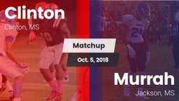 Matchup: Clinton  vs. Murrah  2018