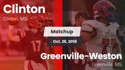 Matchup: Clinton  vs. Greenville-Weston  2018