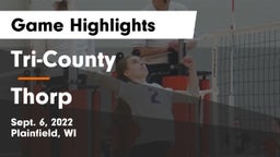 Tri-County  vs Thorp  Game Highlights - Sept. 6, 2022