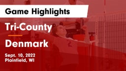 Tri-County  vs Denmark  Game Highlights - Sept. 10, 2022