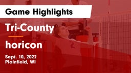 Tri-County  vs horicon Game Highlights - Sept. 10, 2022
