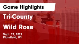 Tri-County  vs Wild Rose Game Highlights - Sept. 27, 2022