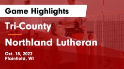 Tri-County  vs Northland Lutheran Game Highlights - Oct. 18, 2022