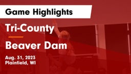 Tri-County  vs Beaver Dam  Game Highlights - Aug. 31, 2023