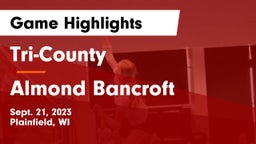 Tri-County  vs Almond Bancroft Game Highlights - Sept. 21, 2023