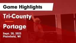 Tri-County  vs Portage  Game Highlights - Sept. 28, 2023