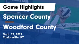 Spencer County  vs Woodford County  Game Highlights - Sept. 27, 2022