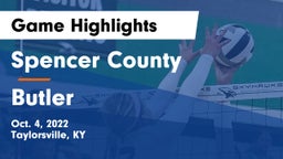 Spencer County  vs Butler  Game Highlights - Oct. 4, 2022