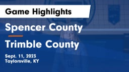 Spencer County  vs Trimble County  Game Highlights - Sept. 11, 2023