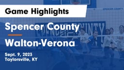 Spencer County  vs Walton-Verona  Game Highlights - Sept. 9, 2023