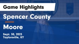 Spencer County  vs Moore Game Highlights - Sept. 30, 2023