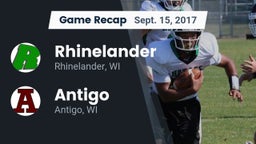 Recap: Rhinelander  vs. Antigo  2017