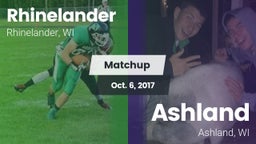 Matchup: Rhinelander High vs. Ashland  2017