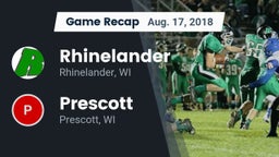 Recap: Rhinelander  vs. Prescott  2018