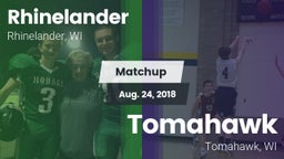 Matchup: Rhinelander High vs. Tomahawk  2018