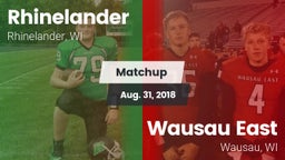 Matchup: Rhinelander High vs. Wausau East  2018