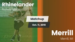 Matchup: Rhinelander High vs. Merrill  2019