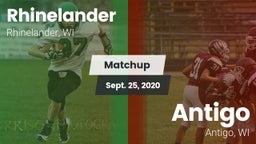 Matchup: Rhinelander High vs. Antigo  2020