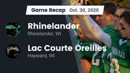 Recap: Rhinelander  vs. Lac Courte Oreilles  2020