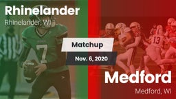 Matchup: Rhinelander High vs. Medford  2020
