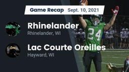 Recap: Rhinelander  vs. Lac Courte Oreilles  2021