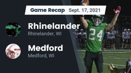 Recap: Rhinelander  vs. Medford  2021