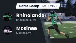 Recap: Rhinelander  vs. Mosinee  2021