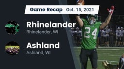 Recap: Rhinelander  vs. Ashland  2021