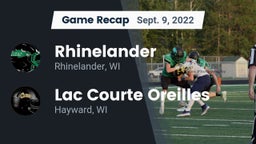Recap: Rhinelander  vs. Lac Courte Oreilles  2022