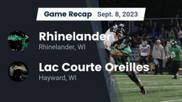 Recap: Rhinelander  vs. Lac Courte Oreilles  2023
