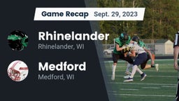 Recap: Rhinelander  vs. Medford  2023