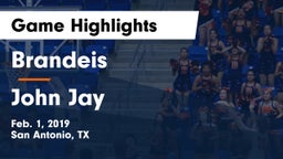 Brandeis  vs John Jay  Game Highlights - Feb. 1, 2019