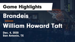 Brandeis  vs William Howard Taft  Game Highlights - Dec. 4, 2020