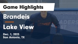 Brandeis  vs Lake View  Game Highlights - Dec. 1, 2023