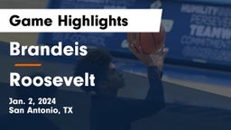 Brandeis  vs Roosevelt  Game Highlights - Jan. 2, 2024