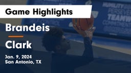 Brandeis  vs Clark  Game Highlights - Jan. 9, 2024