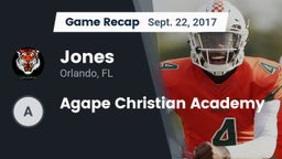 Recap: Jones  vs. Agape Christian Academy 2017