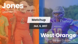 Matchup: Jones  vs. West Orange  2017