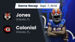 Recap: Jones  vs. Colonial  2018