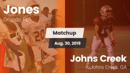 Matchup: Jones  vs. Johns Creek  2019