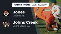 Recap: Jones  vs. Johns Creek  2019