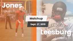 Matchup: Jones  vs. Leesburg  2019