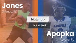 Matchup: Jones  vs. Apopka  2019
