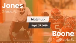 Matchup: Jones  vs. Boone  2020