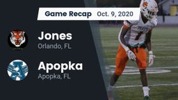 Recap: Jones  vs. Apopka  2020