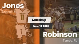 Matchup: Jones  vs. Robinson  2020