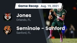 Recap: Jones  vs. Seminole  - Sanford 2021