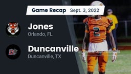 Recap: Jones  vs. Duncanville  2022