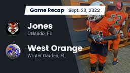 Recap: Jones  vs. West Orange  2022