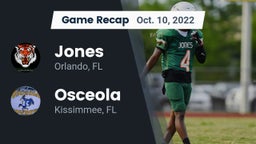 Recap: Jones  vs. Osceola  2022